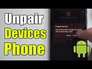 How to Unpair & Disconnect Bluetooth Devices From Android Phone like Headsets or Controllers