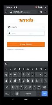 Cambiar contraseña WIFI Tenda