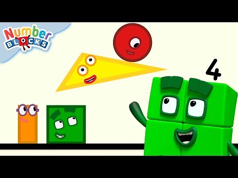 Shapes and Numbers for Kindergarten 🧮 | Learn to Count for Kids | 12345 | Numberblocks