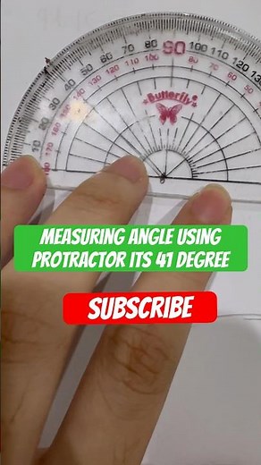 How to measure an angle using protractor