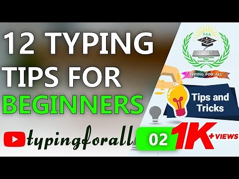 12 typing tips for beginners | touch typing | typingforall