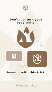 13K views · 361 reactions | Don’t just turn your logo white, invert...