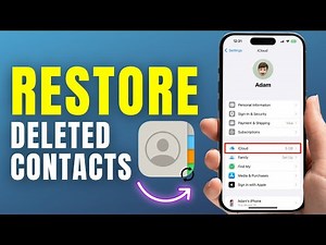 How To Restore Contacts on iPhone
