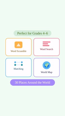 Word Scramble Worksheet | 30 Famous Places |travel Activity Bundle Grades 4-6 | Printable PDF | Instant Download |answer Key| Teacher Guide - Etsy