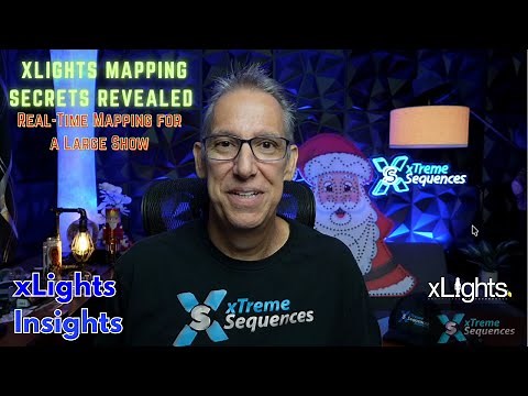 xLights Mapping Secrets Revealed - Real Time Mapping For A Large Show