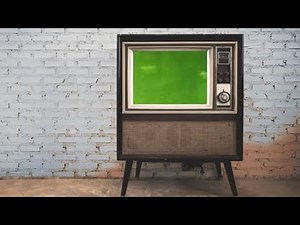 Retro tv Greenscreen video effect Old tv Overlay Intro outro free cc