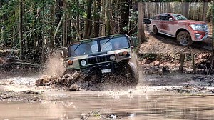 2.5K views · 19 reactions | This Humvee was a beast to watch until its radiator fan exploded while fording 3+ feet of water. Also, don't miss the new model Ford Expedition that braved the deep water and squeezed itself down tight Jeep trails. We'll be wheeling at this property this coming Saturday if you want to join (VA/MD/DE). Easter Adventure at Moon Shine Farms - Delmarva | Where2Wheel | Facebook
