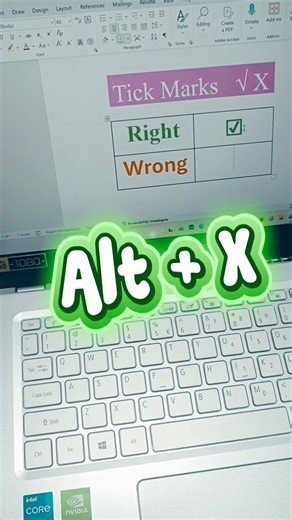 How to Type Tick (✔) and Cross (✘) Symbols in MS Word – Super Easy Trick!