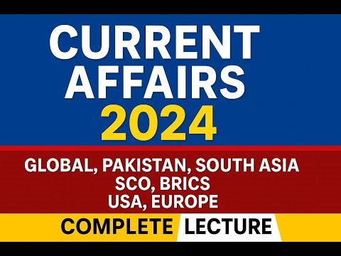 Current Affairs Lecture No. 04 | For PDF Notes & Regular Classes | 03155409147 |