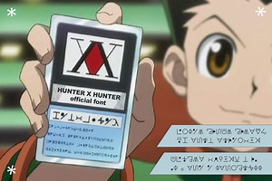 HUNTER X HUNTER symbol font, a Font by MDP TYPEFACES