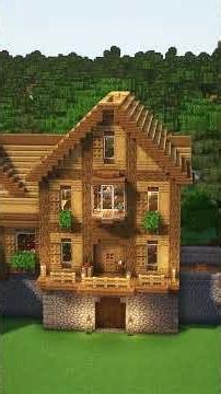 Minecraft Starter House Build Tutorial 🏠| Easy Survival Base Idea | #Minecraft