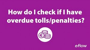 Think you might have overdue tolls? Click here to easily check if you have unpaid tolls - http://bit.ly/2QQ87PU | eflow.ie