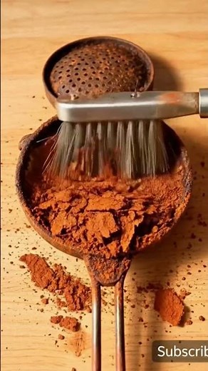 How to remove rust from metal object #rust #satisfying #cleaning #metal
