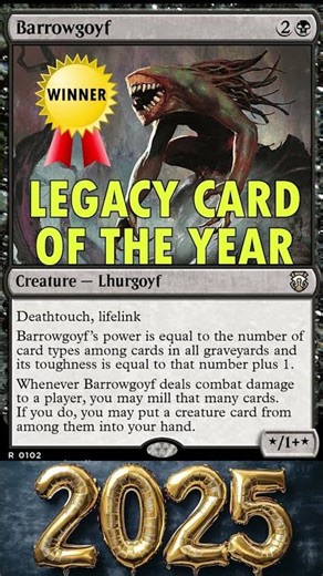 WINNER FOR BEST LEGACY CARD OF THE YEAR 2025 #mtg