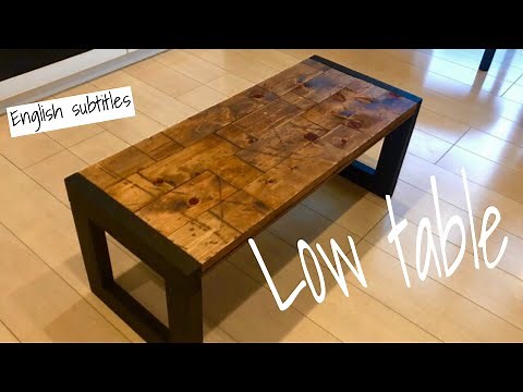 【DIY】Low Table with scrap wood（English subtitles)