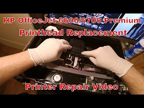 HP OfficeJet 6600/6700 Printhead Replacement - Detailed Printer Repair!