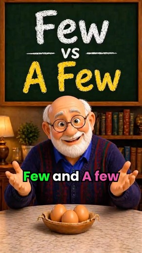 Few vs A few | Easy English Grammar ✅ #learnenglish #englishgrammar #bestenglishteacher
