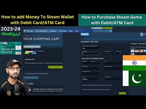How to Add funds to steam wallet using Debit Card to Buy Cricket 26 Game
