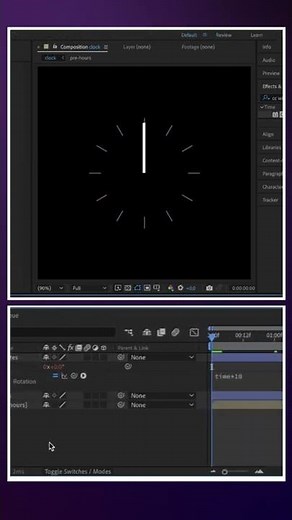 Easy Clock Animation | After Effects Tutorial