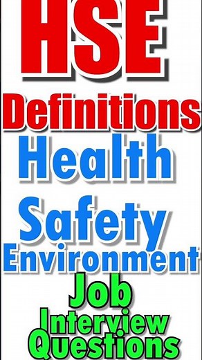 HSE Definition | Health | Safety | Environment | welfare | HSE Policy