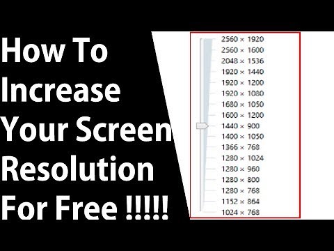 How to increase your screen resolution for your pc-laptop on windows 10 for free ✔