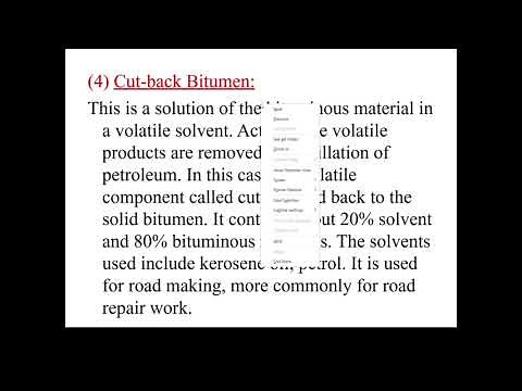 22. Types of Bitumen, Asphalt- Types, Characteristics and Uses