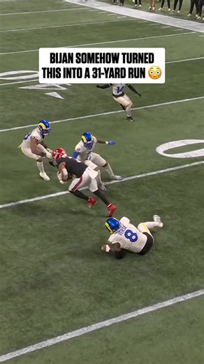 NFL on Instagram: "@bijan_robinson has all of the Rams defense chasing after him 😵‍💫 LARvsATL on ESPN/ABC Stream on #NFLPlus and ESPN App"