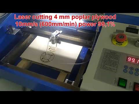 K40 40W Chinese CO2 laser Cutter Engraver ,Unboxing and First Tests