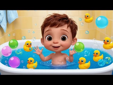 Itsy Bitsy Spider in the Bubble Bath | Funny Bath Time Nursery Rhyme for Kids