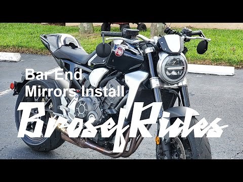 2018 Honda CB1000R Bar End Mirrors Installation