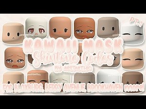 Roblox *ALL HEADS* cute Kawaii Skintone Masks Codes for Berry Avenue Bloxburg & Brookhaven RP PT.1!
