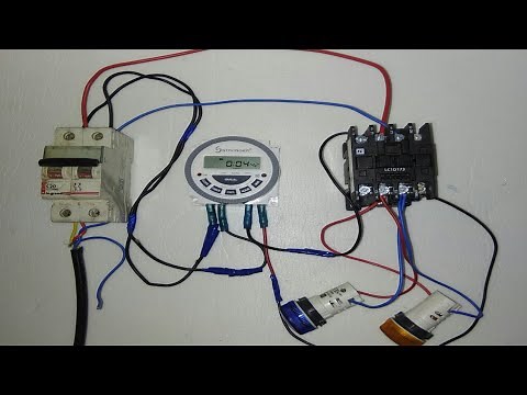 DIGITAL TIMER SWITCH SETTING CONNECTION WITH CONTACTOR
