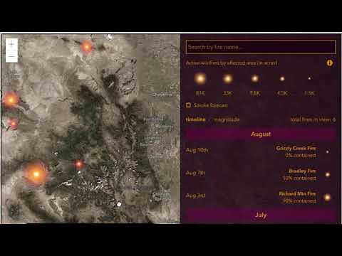 How can I find a map of current wildfires?