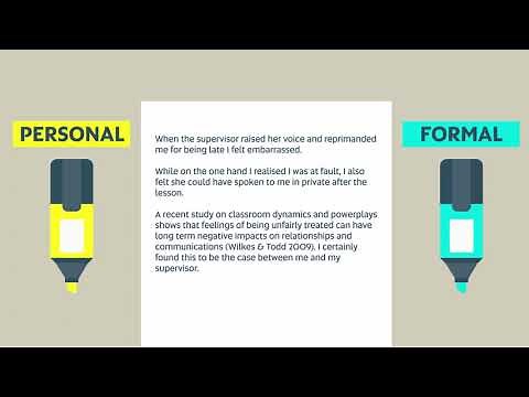 Study Help: Reflective Writing