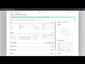 Dynamics 365 Business Central - How to Set up Items to sell