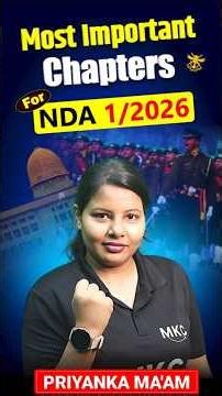 Most Important Maths Chapters for NDA 1 2026 | 1 2026 NDA Syllabus |NDA Exam Pattern