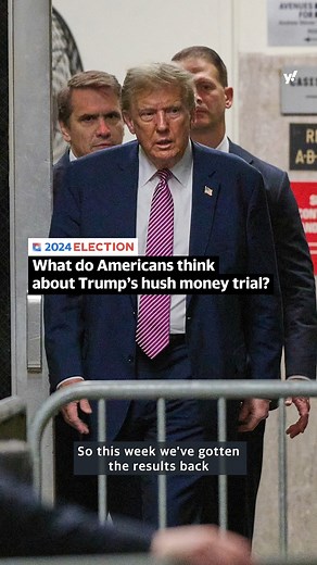 7.8K views · 51 reactions | What do Americans think about Trump’s hush money trial? Here's the latest findings from our Yahoo News/YouGov poll. | Yahoo News | Facebook