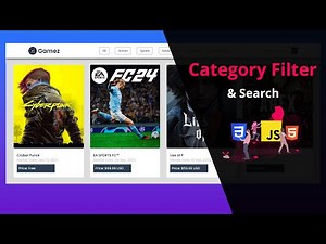Category Filter Using HTML CSS & JavaScript