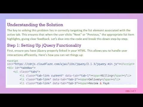 Mastering jQuery Tabs: Adding Classes for Better User Experience