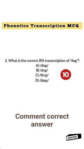 Phonetics Transcription Quiz #english #vocabulary
