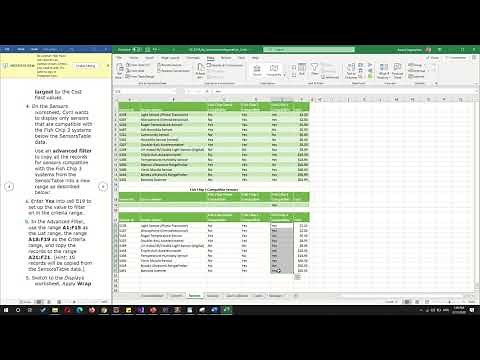 Excel Module 6 Sam Project 1 a