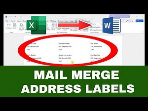 Easily Create Address Labels with Mail Merge (Using Word & Excel)