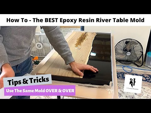 HOW TO - THE BEST EPOXY RESIN RIVER TABLE MOLD - DIY - USE SAME MOLD FOREVER