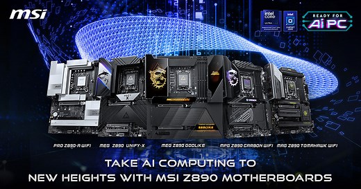 Take AI Computing to New Heights with MSI Z890 Motherboards