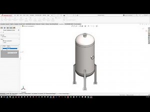 SOLIDWORKS Simulation - Pressure Vessel