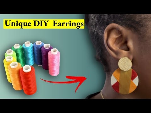 DIY Beautiful Thread Earrings