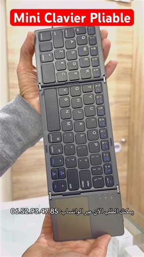 Mini Clavier Pliable Bluetooth ￼