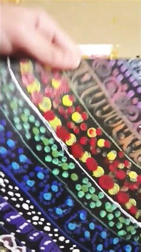 dot mandala on canvas