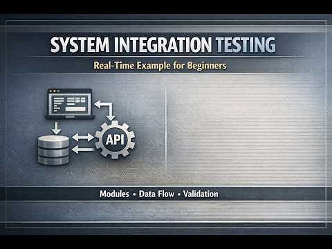 System Integration Testing Explained Real‑Time Example for Beginners