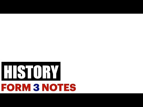 history form three all notes